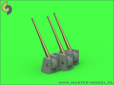 MASTER SM-350-079 1/350 HMS Belfast armament - 6in (12pcs), 4in (12pcs) barrels - set includes resin correction for 6in gun mounting