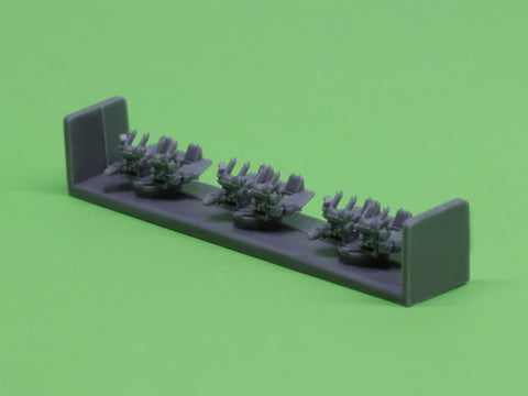 MASTER SM-350-093 1/350 USN 40 mm/56 Bofors quadruple mount ver.1 / with Mk-51 director - (resin, PE and turned parts) - (6pcs)