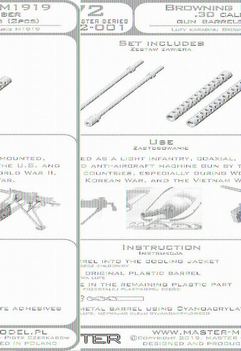 MASTER SM-350-093 1/350 USN 40 mm/56 Bofors quadruple mount ver.1 / with Mk-51 director - (resin, PE and turned parts) - (6pcs)