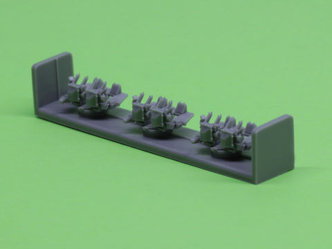 MASTER SM-350-094 1/350 USN 40 mm/56 Bofors quadruple mount ver.2 / with Mk-51 director - (resin, PE and turned parts) - (6pcs)