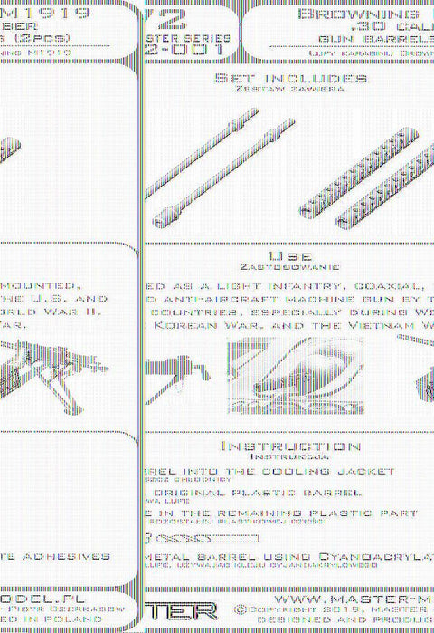 MASTER SM-350-095 1/350 USN 40 mm/56 Bofors quadruple mount ver.3 / with Mk-51 director - (resin, PE and turned parts) - (6pcs)