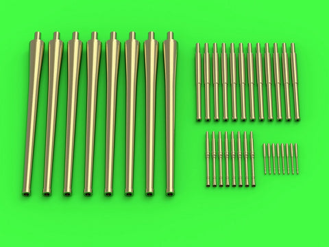 MASTER SM-350-098 1/350 R.N. Zara armament - 203mm (8pcs), 100mm (12pcs), 37mm (8pcs), 13,2mm (8pcs) barrels (for Trumpeter kitset)