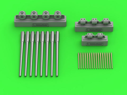 MASTER SM-350-101 1/350 Dunkerque/Strasbourg armament - 330mm(8pcs), 130mm(16pcs) barrels with resin mounts (for Hobby Boss kit)