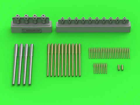 MASTER SM-350-105 1/350 HMS Lord Nelson armament - 12in (4pcs), 9.2in (10pcs), 12pdr (34pcs) barrels with resin mounts (for Hobby Boss kit)