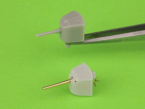 MASTER SM-350-113 1/350 SMS Emden - 10,5 cm SK L/40 guns - (resin, PE and turned parts) - (6pcs shielded and 4pcs open mount)