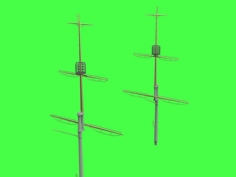 MASTER SM-350-117 1/350 SMS Viribus Unitis - masts, yards and other turned and resin parts set (for Trumpeter kit)