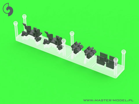 MASTER SM-350-118 1/350 French Light Cruiser Marseillaise armament - 152mm (9pcs), 90mm (8pcs), 13,2mm (8pcs) barrels with resin mounts (for Trumpeter kit)