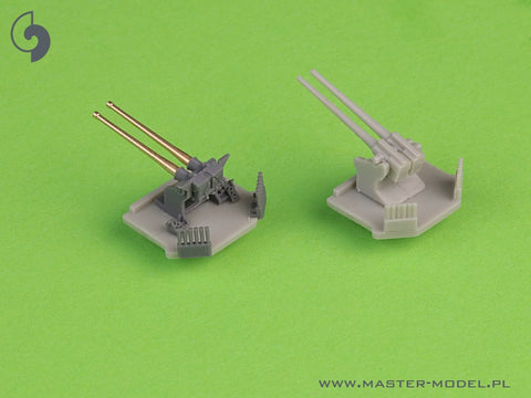 MASTER SM-350-118 1/350 French Light Cruiser Marseillaise armament - 152mm (9pcs), 90mm (8pcs), 13,2mm (8pcs) barrels with resin mounts (for Trumpeter kit)