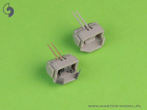 MASTER SM-350-118 1/350 French Light Cruiser Marseillaise armament - 152mm (9pcs), 90mm (8pcs), 13,2mm (8pcs) barrels with resin mounts (for Trumpeter kit)
