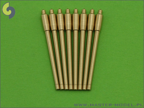 MASTER SM-700-029 1/700 France 380 mm/45 (14.96in) Model 1935 barrels - for turrets without blastbags (8pcs) - Richelieu, Gascogne and Alsace classes