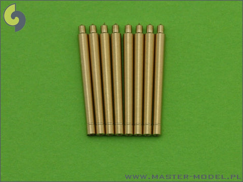 MASTER SM-700-030 1/700 France 380 mm/45 (14.96in) Model 1935 barrels - for turrets with blastbags (8pcs) - Richelieu, Gascogne and Alsace classes