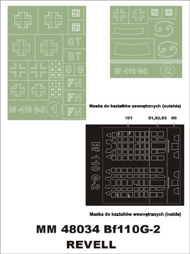 Montex MM48034 1/48 Me – 110 G-2