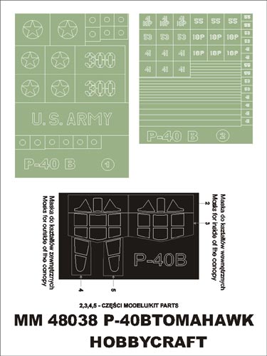 Montex MM48038 1/48 P-40 B