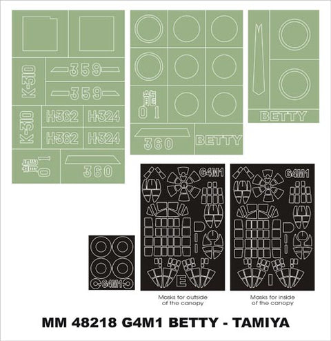 Montex MM48218 1/48 G4M1 Betty