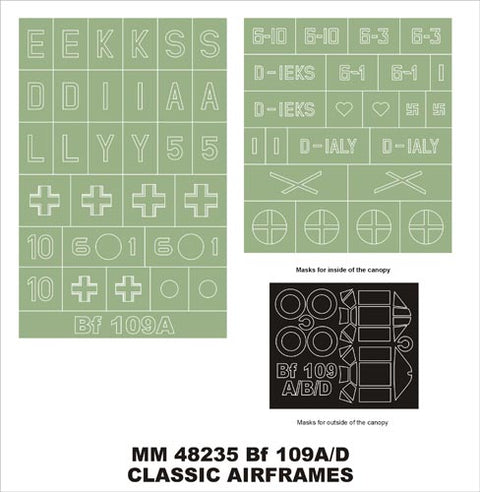 Montex MM48235 1/48 Bf 109A/D