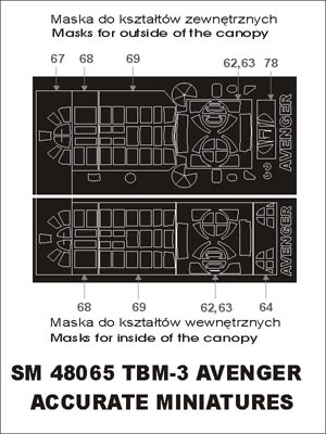 Montex SM48065 1/48 TBF-3 Avenger