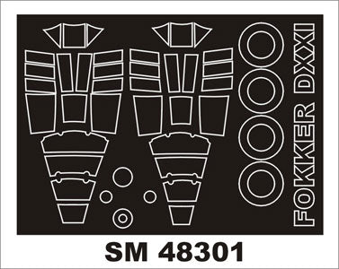 Montex SM48301 1/48 Fokker XXI (Wasp Engine)