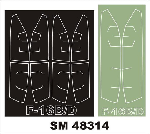 Montex SM48314 1/48 F-16B/D