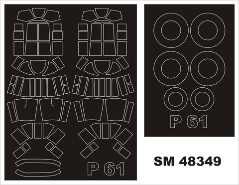 Montex SM48349 1/48 P-61A Black Widow