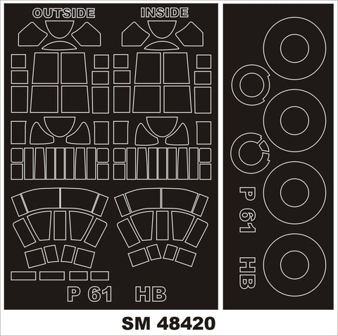 Montex SM48420 1/48 P-61 BLACK WIDOW