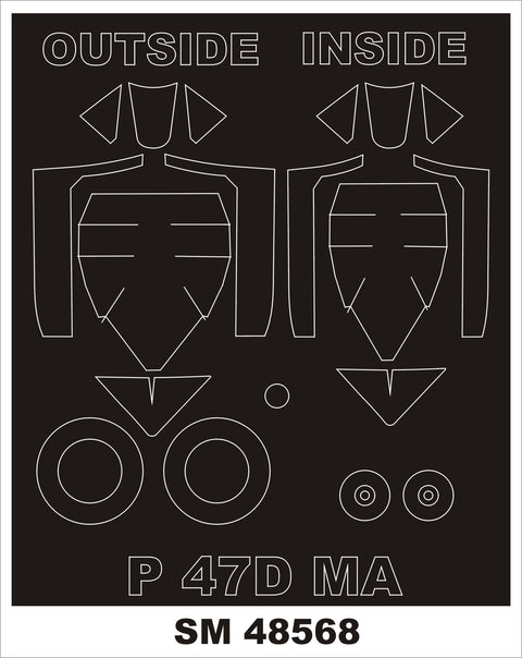 Montex SM48568 1/48 P-47D BUBBLETOP