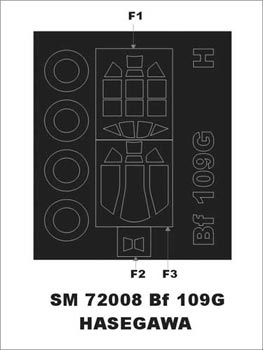 Montex SM72008 1/72 Bf 109 G