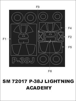 Montex SM72017 1/72 P-38J