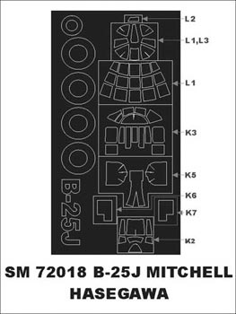 Montex SM72018 1/72 B-25J Mitchell