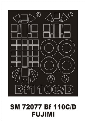 Montex SM72077 1/72 Bf-110C/D