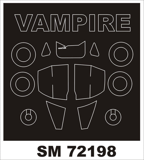 Montex SM72198 1/72 VAMPIRE T11