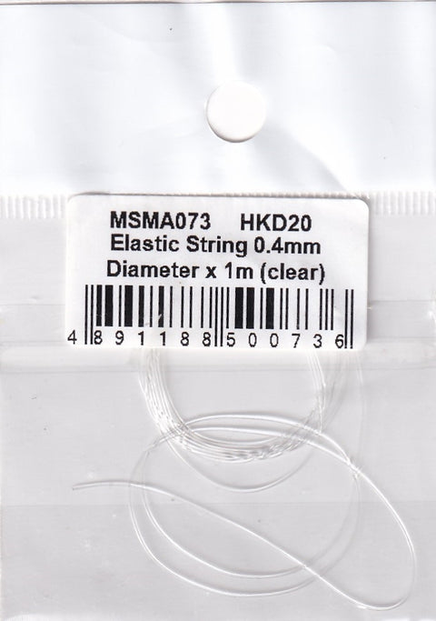 MSM Creation MSMA073 Elastic string, 0.4mm diameter x 1m (clear)