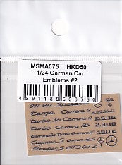 MSM Creation MSMA075 1/24 Porsche and Mercedes-Benz Emblems