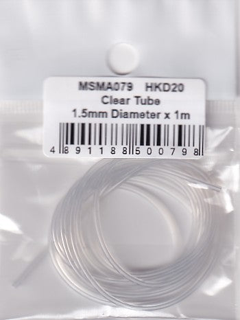 MSM Creation MSMA079 Clear tube, 1.5mm diameter x 1m