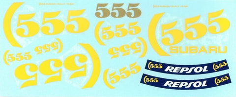 MSM Creation MSMD013 1/24 Subaru Impreza WRX 555 Tobacco Decals (for Hasegawa)
