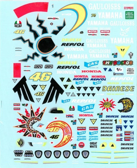 MSM Creation MSMD017 1/12 V. Rossi Figure Decals (2002–2005)
