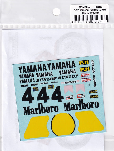 MSM Creation MSMD057 1/12 Yamaha YZR500 (OW70) 1983 Marlboro Kenny Roberts Full Decal Set (for Tamiya)