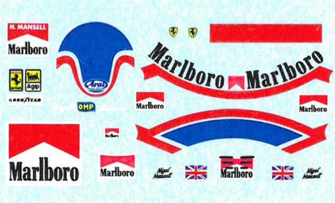 MSM Creation MSMD131 1/20 N. Mansell Figure Decals (Ferrari)