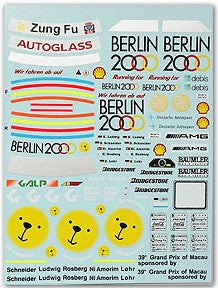 MSM Creation MSMD188 1/24 Mercedes-Benz 190E "Berlin 2000" 1992 DTM & Macau Decals (for Fujimi kit)