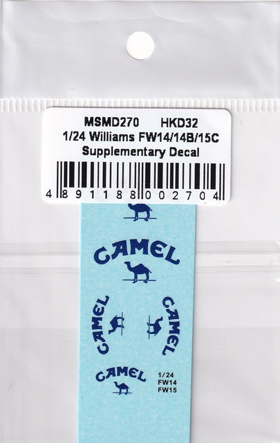MSM Creation MSMD270 1/24 Williams FW14/14B/15C Supplementary Decals (for Hasegawa/Wave)