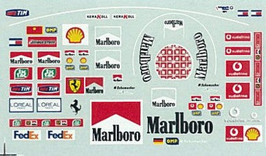 MSM Creation MSMD004 1/20 M. Schumacher (2000–2002 Ferrari) Figure Decals