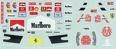 MSM Creation MSMD058 1/20 M. Schumacher (Ferrari 2003–2006) Figure Decals