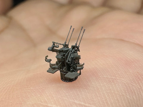 MUYI Model G350010 1/350 German Navy 20mm C/38 (1942) Autocannon – Ultra-Precise 3D Printed Kit (Set of 8)