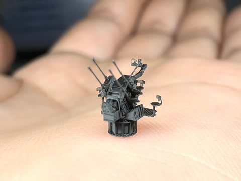 MUYI Model G350010 1/350 German Navy 20mm C/38 (1942) Autocannon – Ultra-Precise 3D Printed Kit (Set of 8)