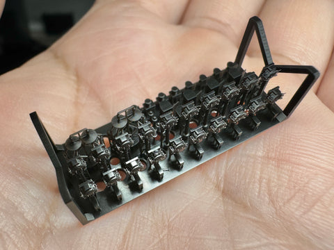 MUYI Model G350021 1/350 German Navy Signal Light Set (Ultra-precise 3D-printed kit – 46 parts)