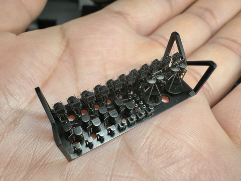 MUYI Model G350021 1/350 German Navy Signal Light Set (Ultra-precise 3D-printed kit – 46 parts)