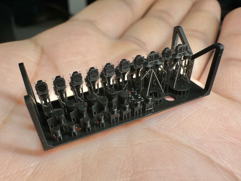 MUYI Model G350021 1/350 German Navy Signal Light Set (Ultra-precise 3D-printed kit – 46 parts)