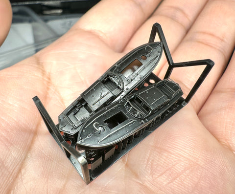 MUYI Model G350032 1/350 German Navy Admiral's Boat (Type A) Ultra-Precise 3D Printed Kit (Set of 2)