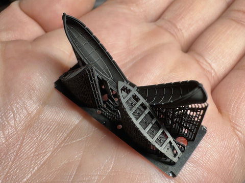 MUYI Model G350035 1/350 German Navy Sampan (Type A) Ultra-Precise 3D Printed Kit (Set of 2)