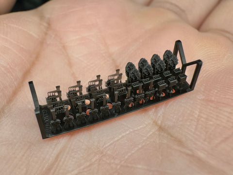 MUYI Model G350047 1/350 German Navy Bridge Platform Instruments – Ultra-Precise 3D-Printed Kit (41 Parts)