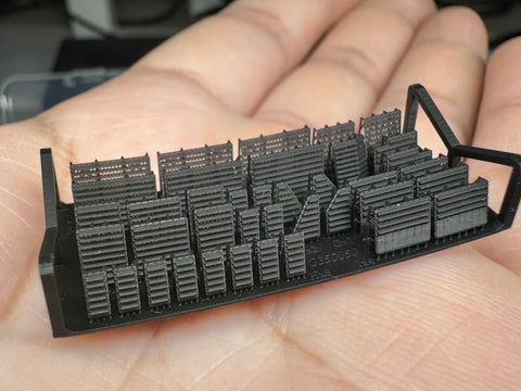 MUYI Model G350050 1/350 German Navy Louvers (for Bismarck) – Ultra-Precise 3D-Printed Kit (Compatible with Trumpeter) – 1 Set
